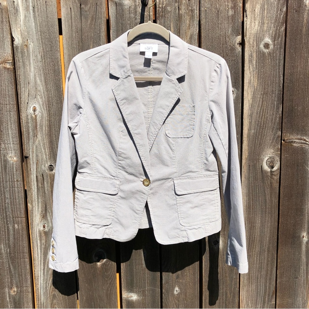 Loft One Button Blazer Jacket Size 2 - image 1